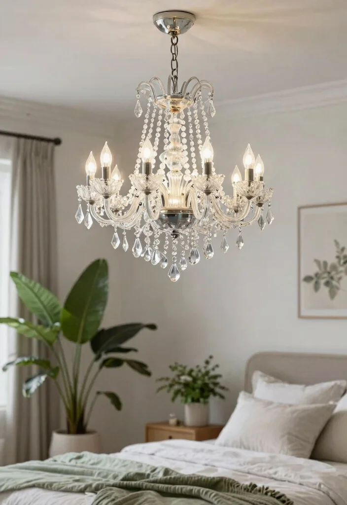 14 Bedroom Ceiling Lamps That Give Soft Light Without Glare - 7. Recycled Glass Chandeliers 1