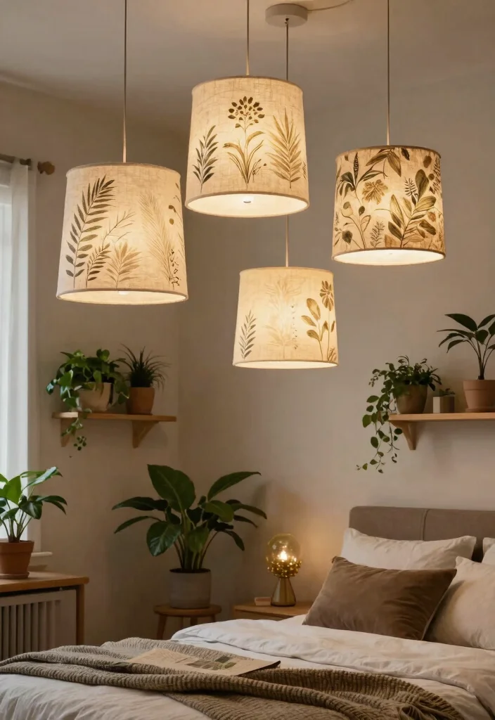 14 Bedroom Ceiling Lamps That Give Soft Light Without Glare - 8. Eco-Friendly Drum Shades 1
