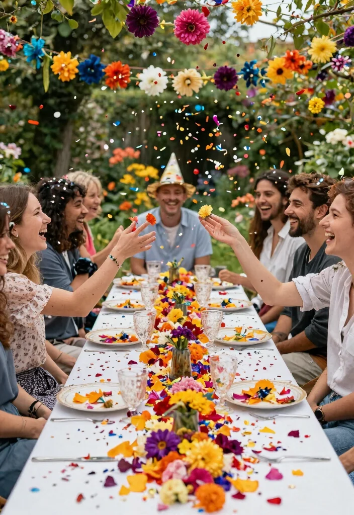 14 Birthday Decoration Ideas Outdoor That Stay Put in Breeze - 14. Eco-Friendly Confetti 1
