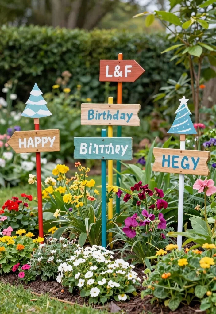 14 Birthday Decoration Ideas Outdoor That Stay Put in Breeze - 6. Durable Outdoor Ornaments 1