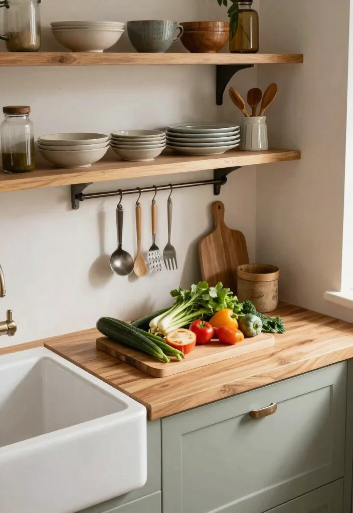 14 Farmhouse Sink Kitchen Ideas for Small Spaces and Tight Budgets - 7. Practical Countertop Choices 1