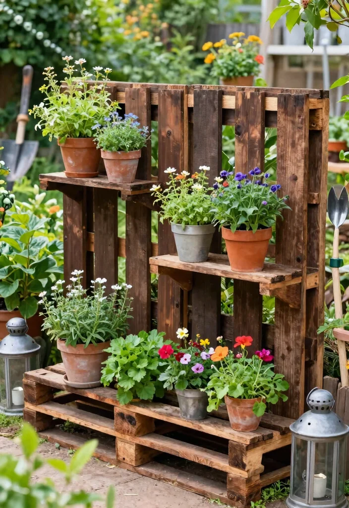 14 Fence Panels Ideas That Hide Ugly Chain Link for Good - 4. Repurposed Pallet Fences 1