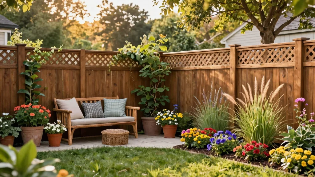 14 Fence Panels Ideas That Hide Ugly Chain Link for Good