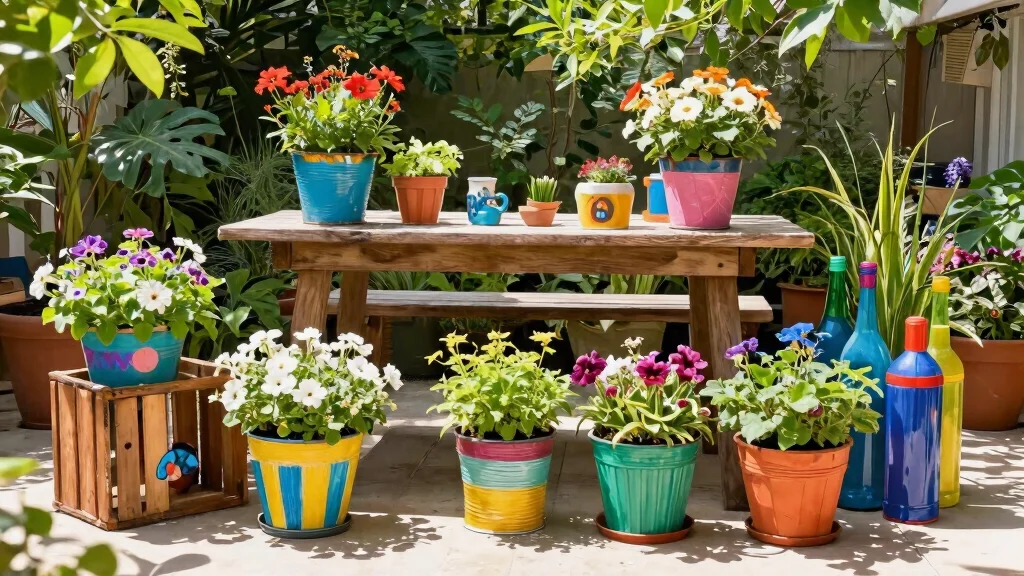14 Outdoor Flower Pot Ideas for Patio Container Gardening on a Budget