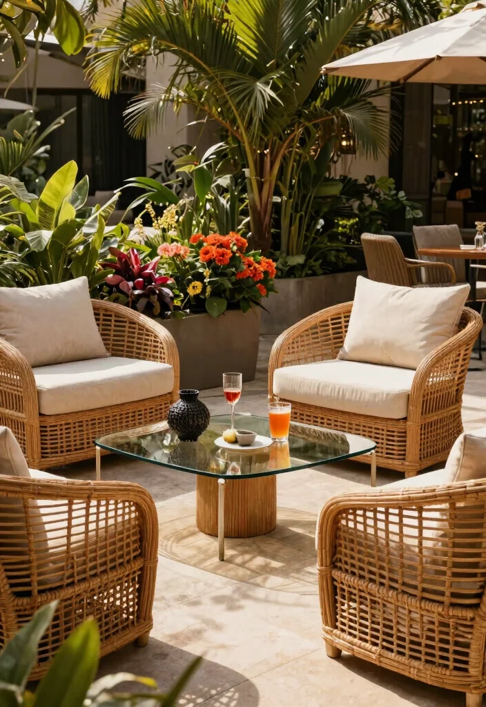 14 Outdoor Lounge Chair Ideas That Dry Fast After Rain - 13. Chic Rattan Lounge Chairs 1