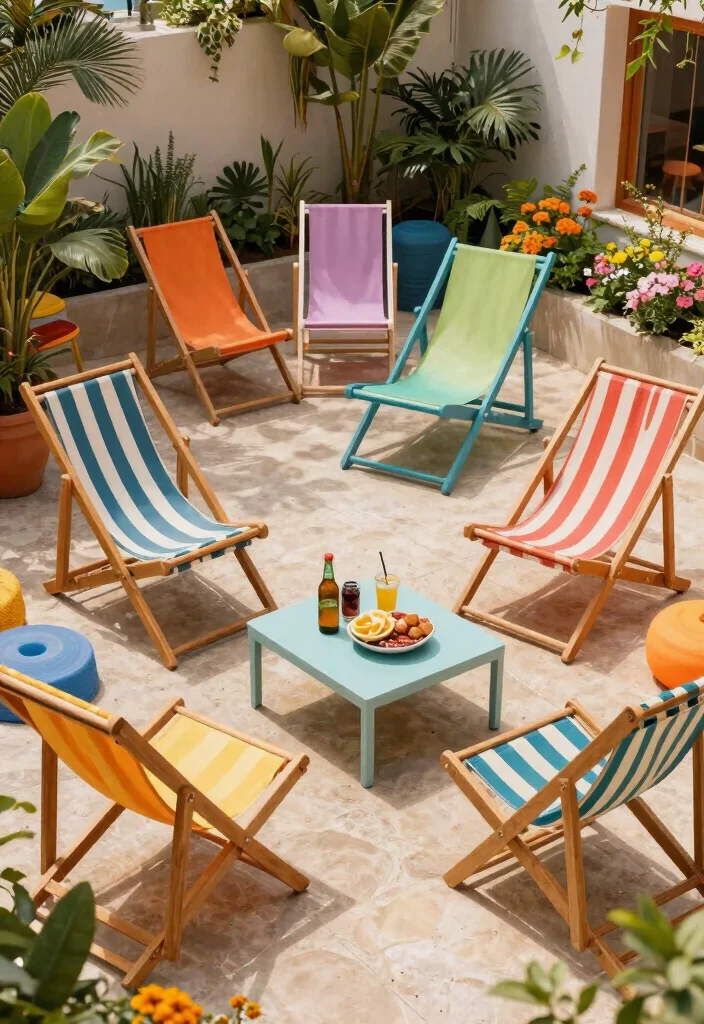 14 Outdoor Lounge Chair Ideas That Dry Fast After Rain - 14. Retro Lounge Chairs 1