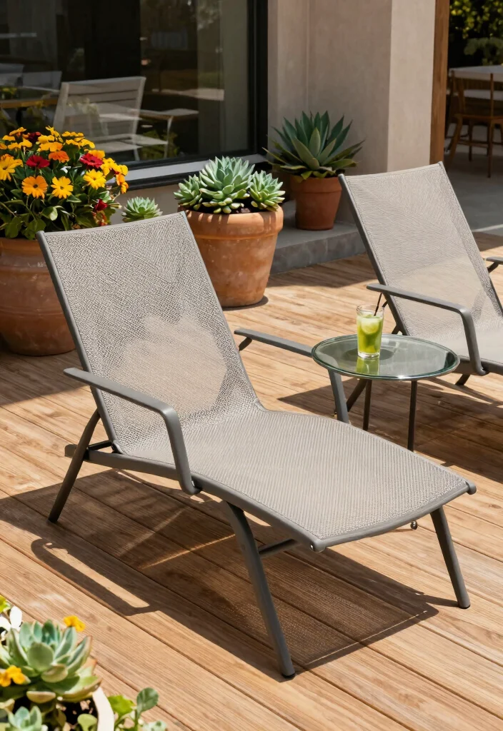 14 Outdoor Lounge Chair Ideas That Dry Fast After Rain - 4. Innovative Mesh Lounge Chairs 1