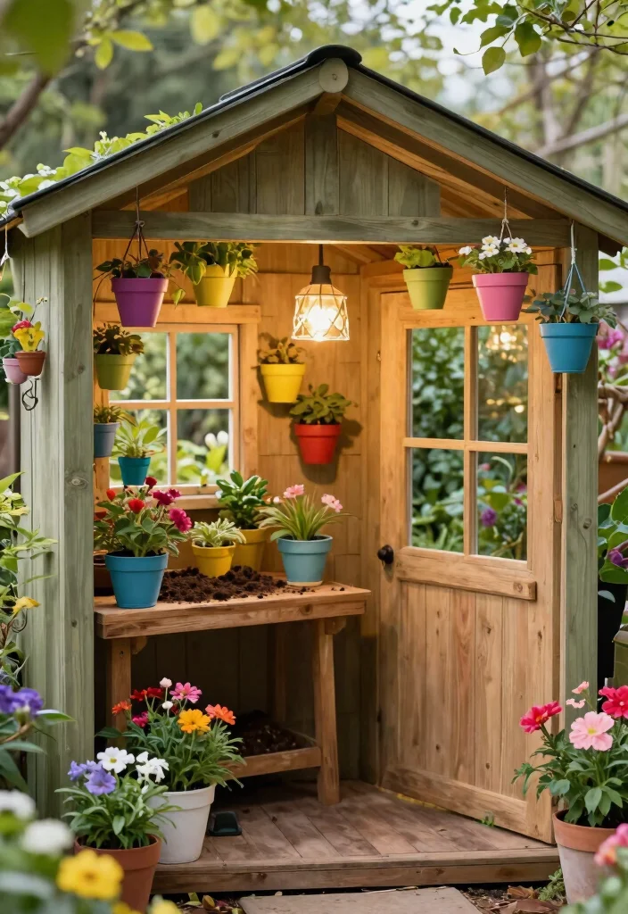 14 Rustic Ceiling Light Ideas That Work on a Tight Budget - 4. DIY Flower Pot Lights 1