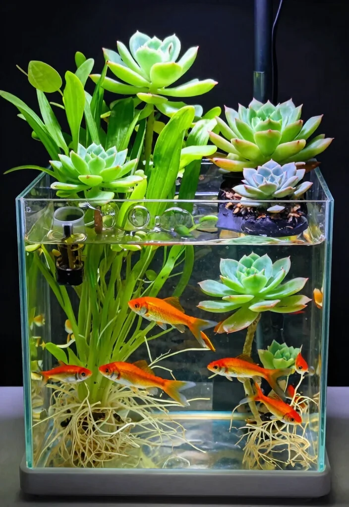 14 Succulent Planter Ideas That Drain Properly and Don't Rot - 11. Aquaponics Planters 1