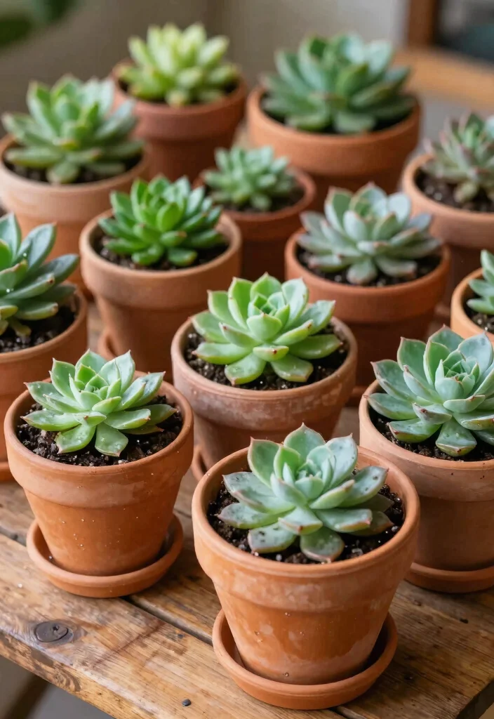 14 Succulent Planter Ideas That Drain Properly and Don't Rot - 2. Terracotta Pots with Drainage Trays 1