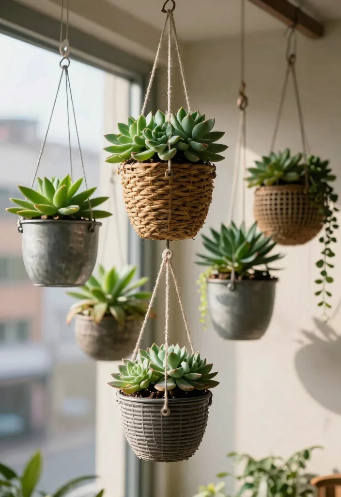 14 Succulent Planter Ideas That Drain Properly and Don't Rot - 4. Hanging Planters with Proper Drainage 1