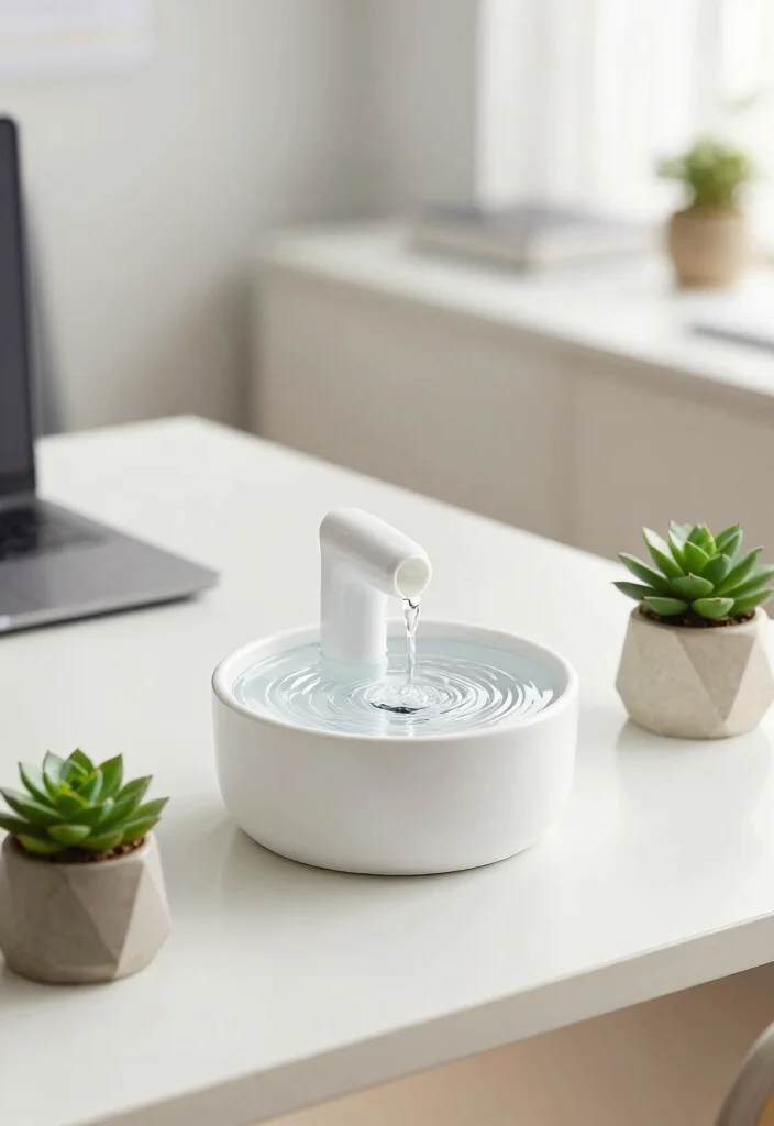 14 Tabletop Water Fountain Ideas That Run Quiet Indoors - 5. Mini Desktop Fountain 1