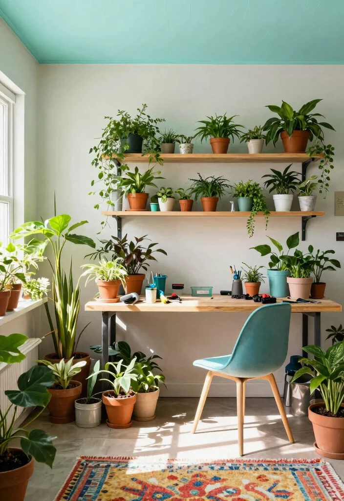 15 Ceiling Paint Colors That Make Low Ceilings Feel Higher - 11. Light Turquoise 1