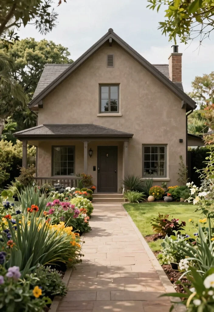 15 Outdoor House Paint Colors That Hide Dirt and Never Look Dated - 13. Earthy Taupe 1