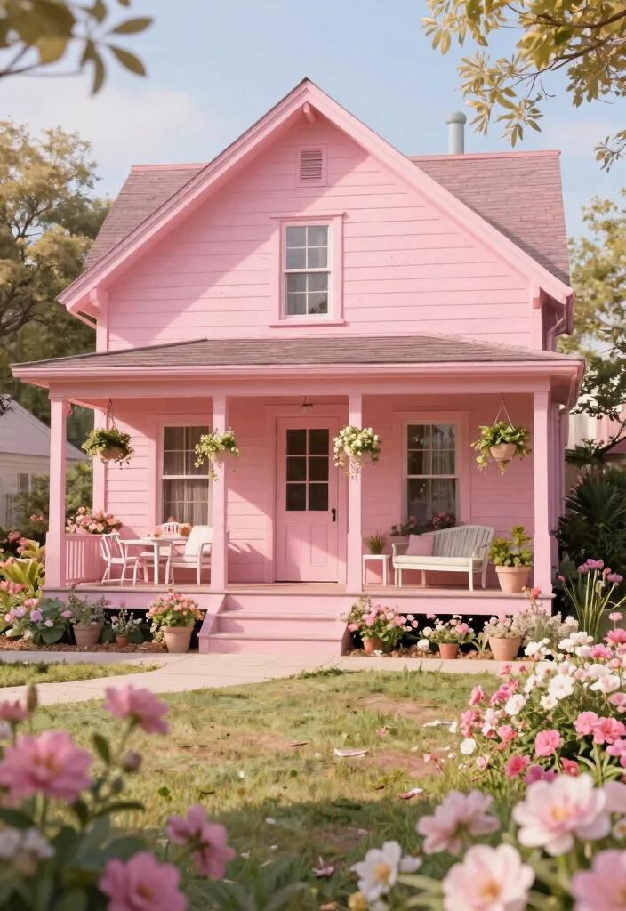15 Outdoor House Paint Colors That Hide Dirt and Never Look Dated - 8. Dusty Rose 1