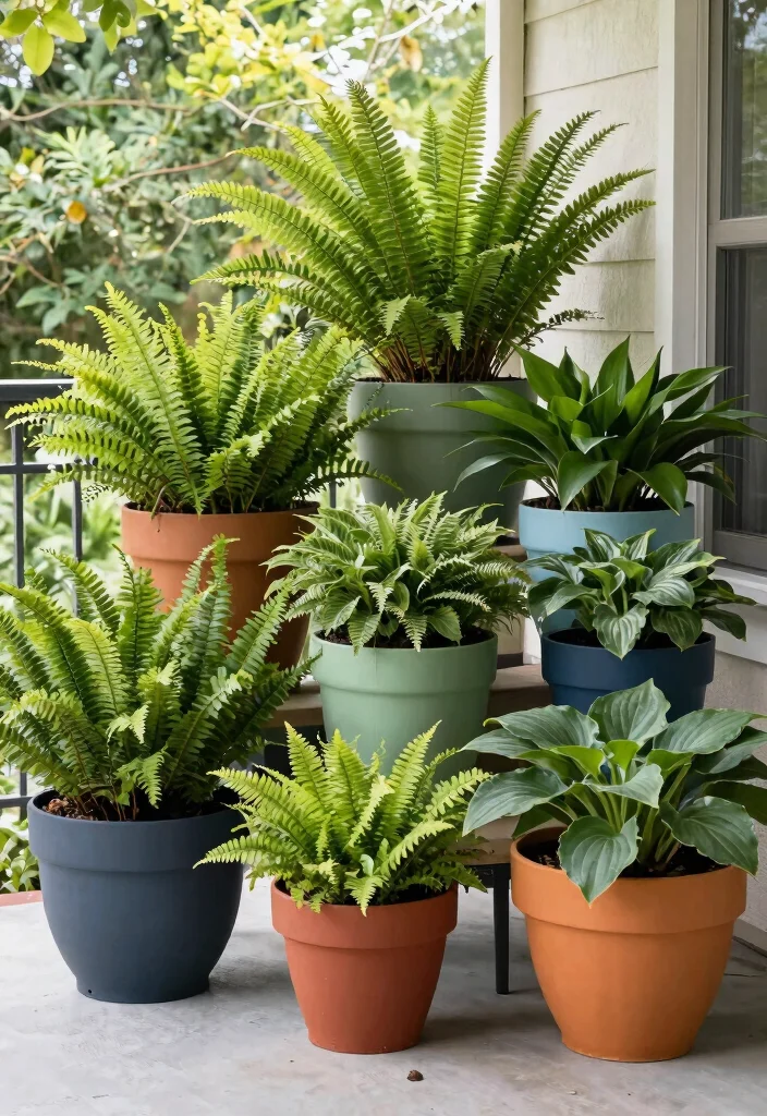 15 Shade Flower Pots Ideas for North-Facing Porches - 13. Versatile Rubber Planters 1