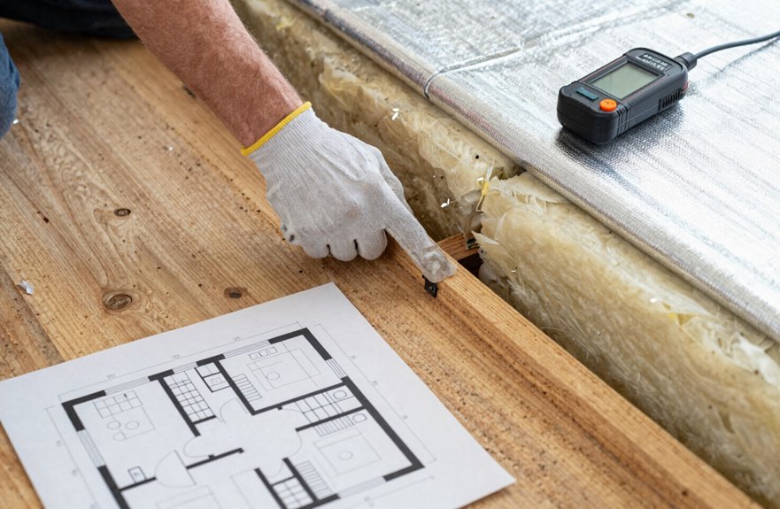 assess crawl space floor types ventilation