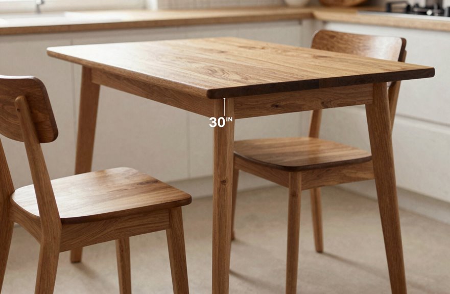 chair height to table fit 10 inch gap