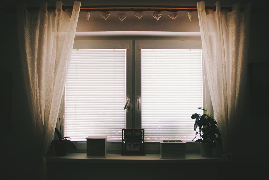curtains over blinds steps
