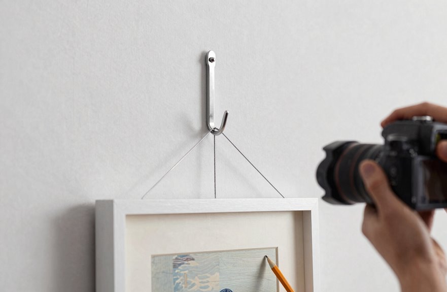 How to Hang a Painting on the Wall: a Step-By-Step Guide 2 d rings with wire securely hang