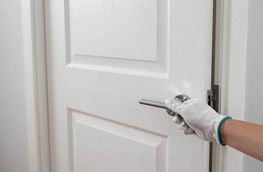 How to Change a Bedroom Door in 5 Simple Steps 5 door latch alignment and testing
