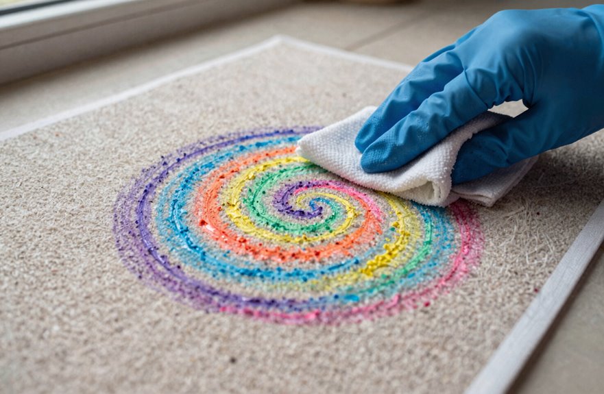 7 Steps to Remove Crayon From Carpet Fast 2 freeze scrape soap solution
