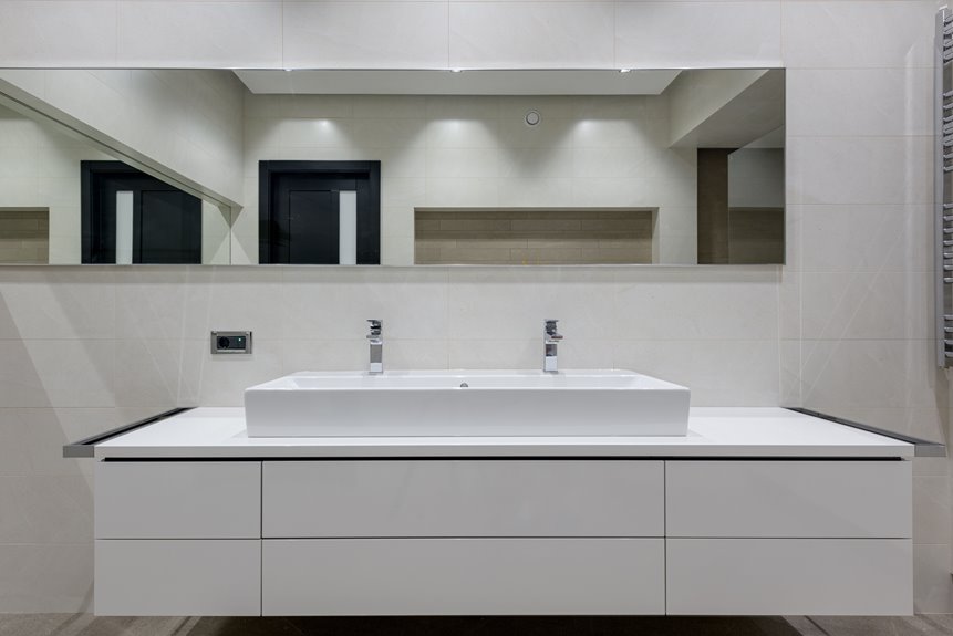 ideal bathroom vanity depth guidelines