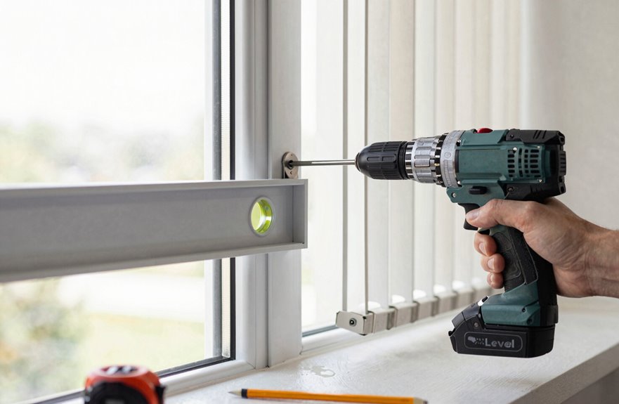 level mark install brackets securely