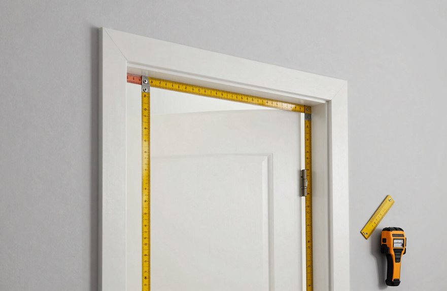 How to Change a Bedroom Door in 5 Simple Steps 2 measure mark and fit hinges