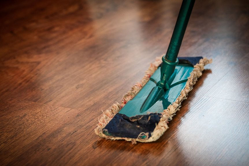 mopping floors with vinegar