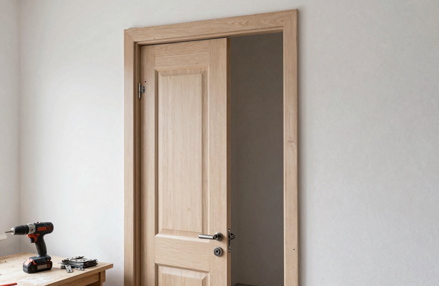 How to Change a Bedroom Door in 5 Simple Steps 1 remove door hinge pins hardware removed