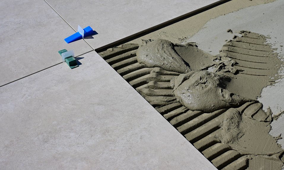 removing tile from concrete floor in steps