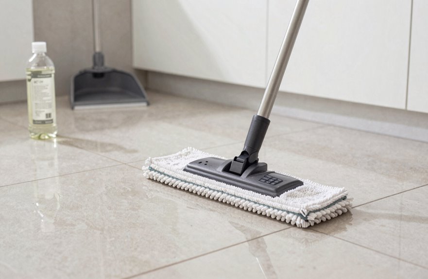 How to Mop Floors With Vinegar for Good Cleaning 4 shove chairs hunt legos vacuum edges