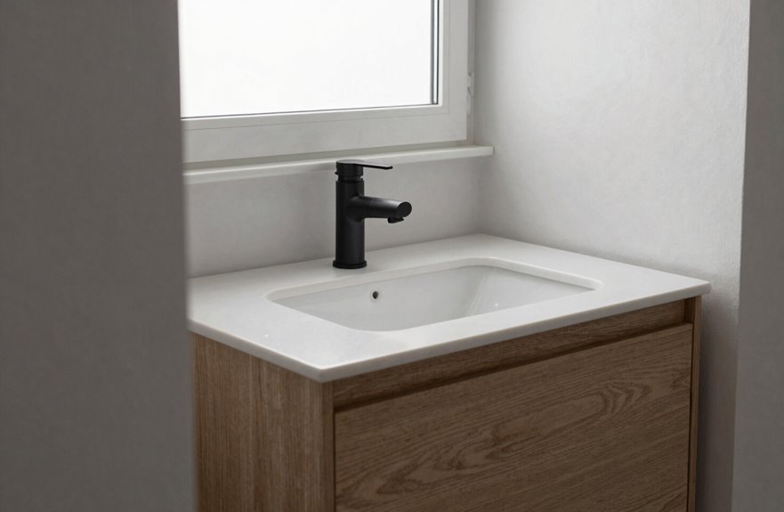 slim vanities for tight bathrooms