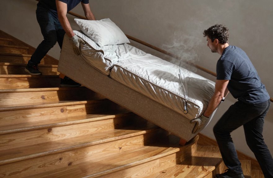 How to Move Heavy Furniture Up Stairs 1 stairs force awkward heavy lifting