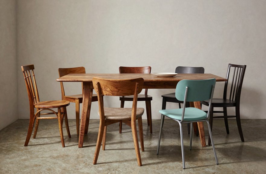 Mix and Match Dining Chairs: 7 Proven Pairing Methods 5 vintage new chair harmony through one through line