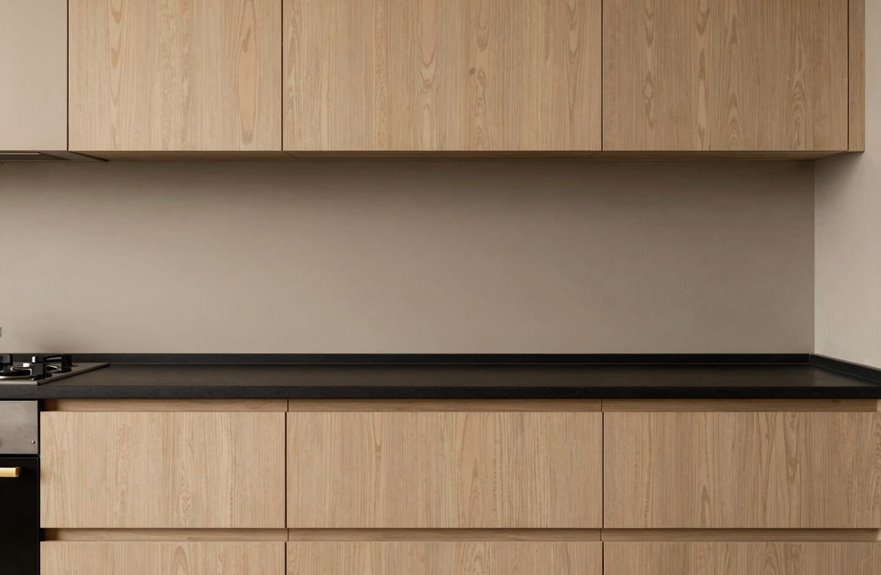 5 Cabinet Colors That Go Stunningly With Black Countertops 2 warm neutral cabinets soften stark whites