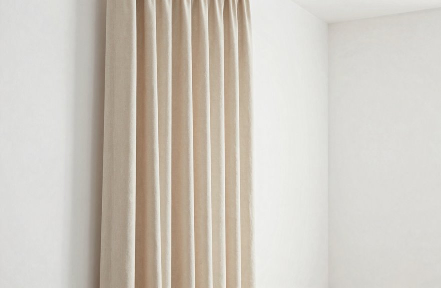 What Color Curtains Work Best? 1 white walls versatile curtains contrast